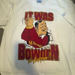 White Graphic T-Shirt 1993 FSU Vintage Bowden Men’s XL